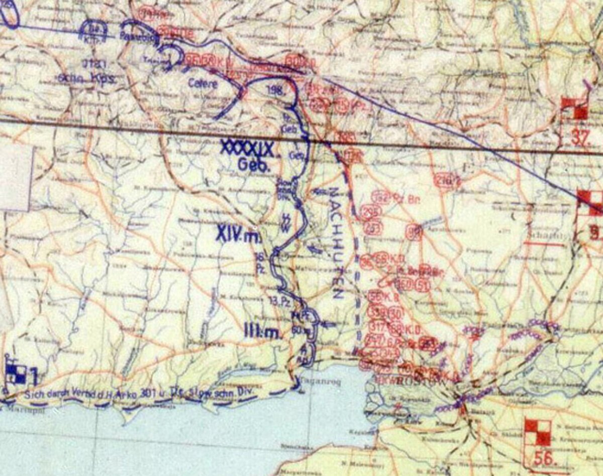 Карта ростова на дону 1941 года