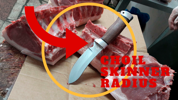 На фото: «Чойл» на клинке ножа или подпальцевый радиус.