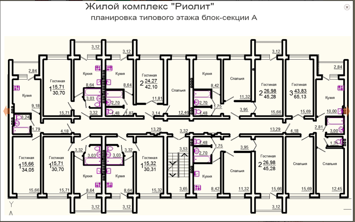 Вот целый подъезд квартир эконом класса.