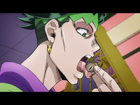 Кадр из аниме адаптации Diamond is Unbreakable