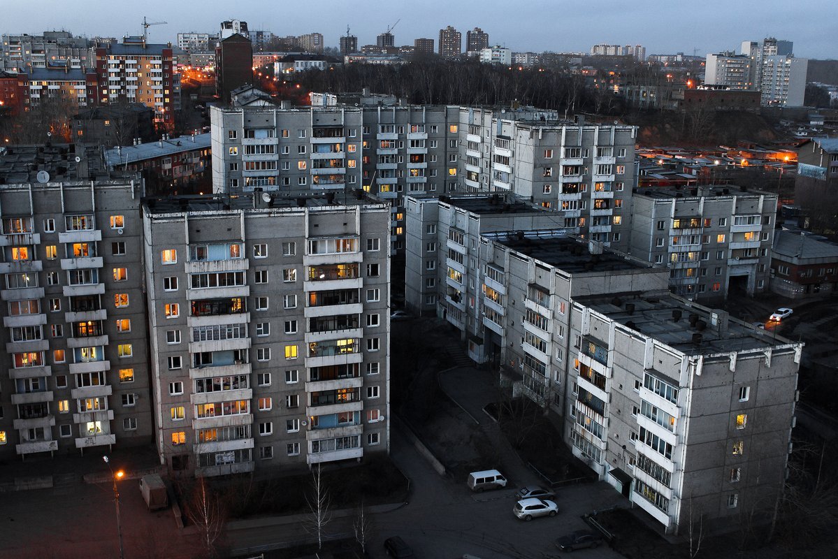 Обычный пейзаж урбанизации 