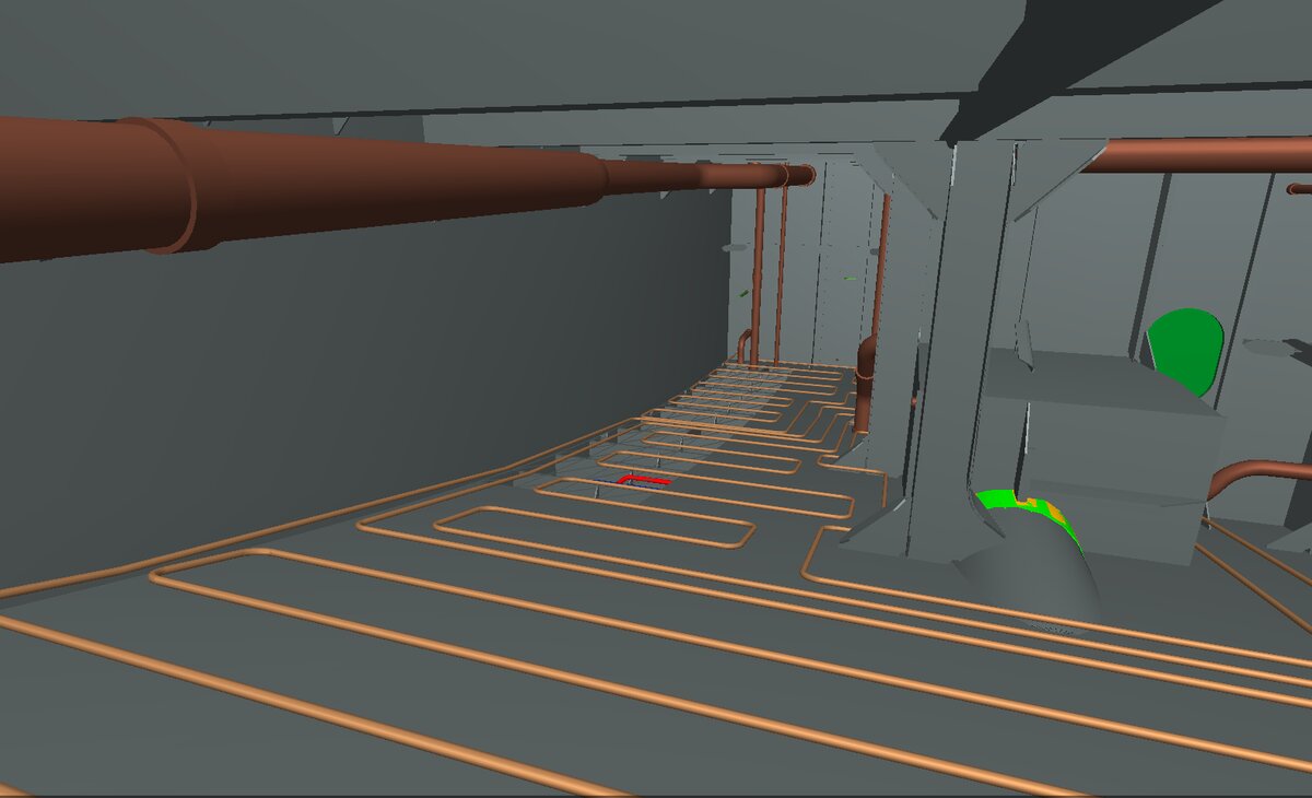 Скриншоты с модели судна 1:1.