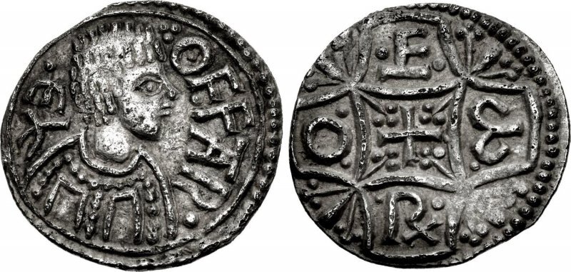 
Серебряный пенни короля Мерсии Оффы (757-796)