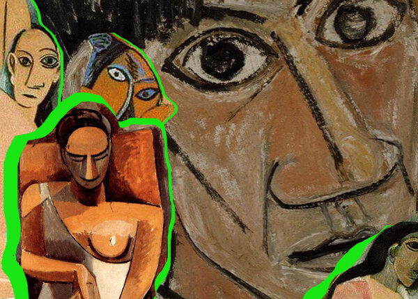 Фрагменты работ Пикассо африканского периода