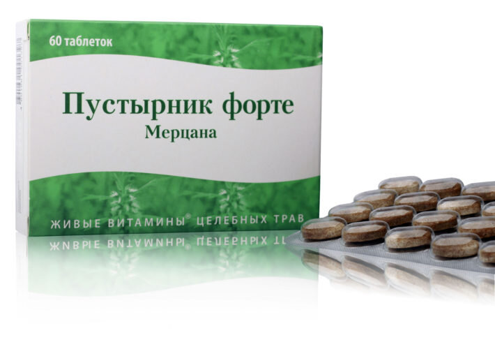 Внешний вид (фото) экстракта пустырника в таблетках