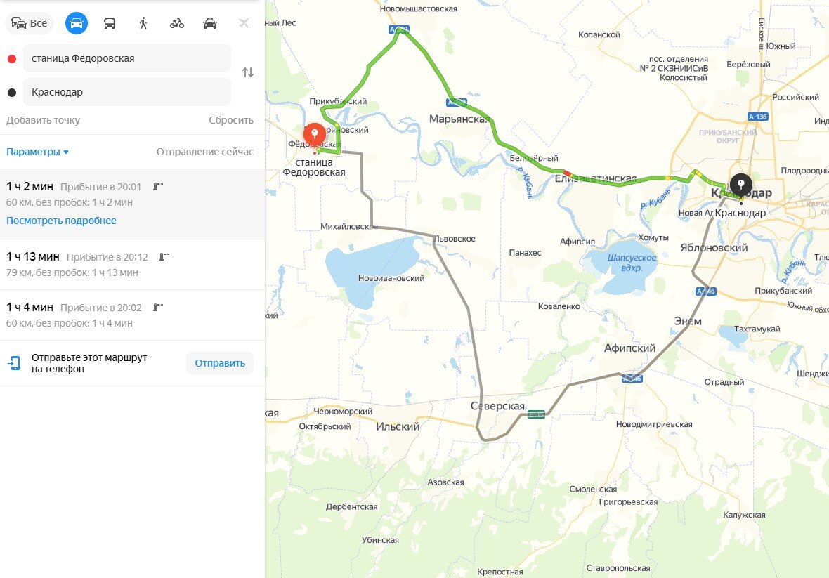 Карта краснодарский край станица федоровская