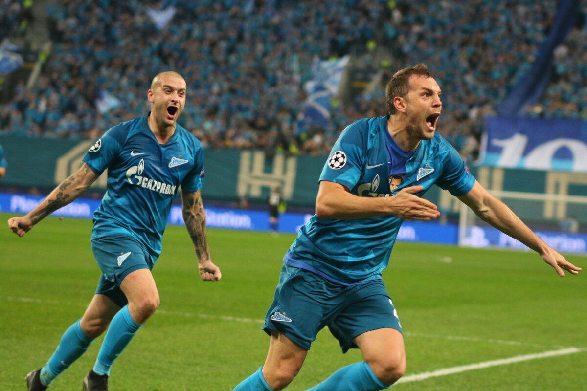 Петербургский "Зенит" обыграл "Ротор" со счетом 2:0 