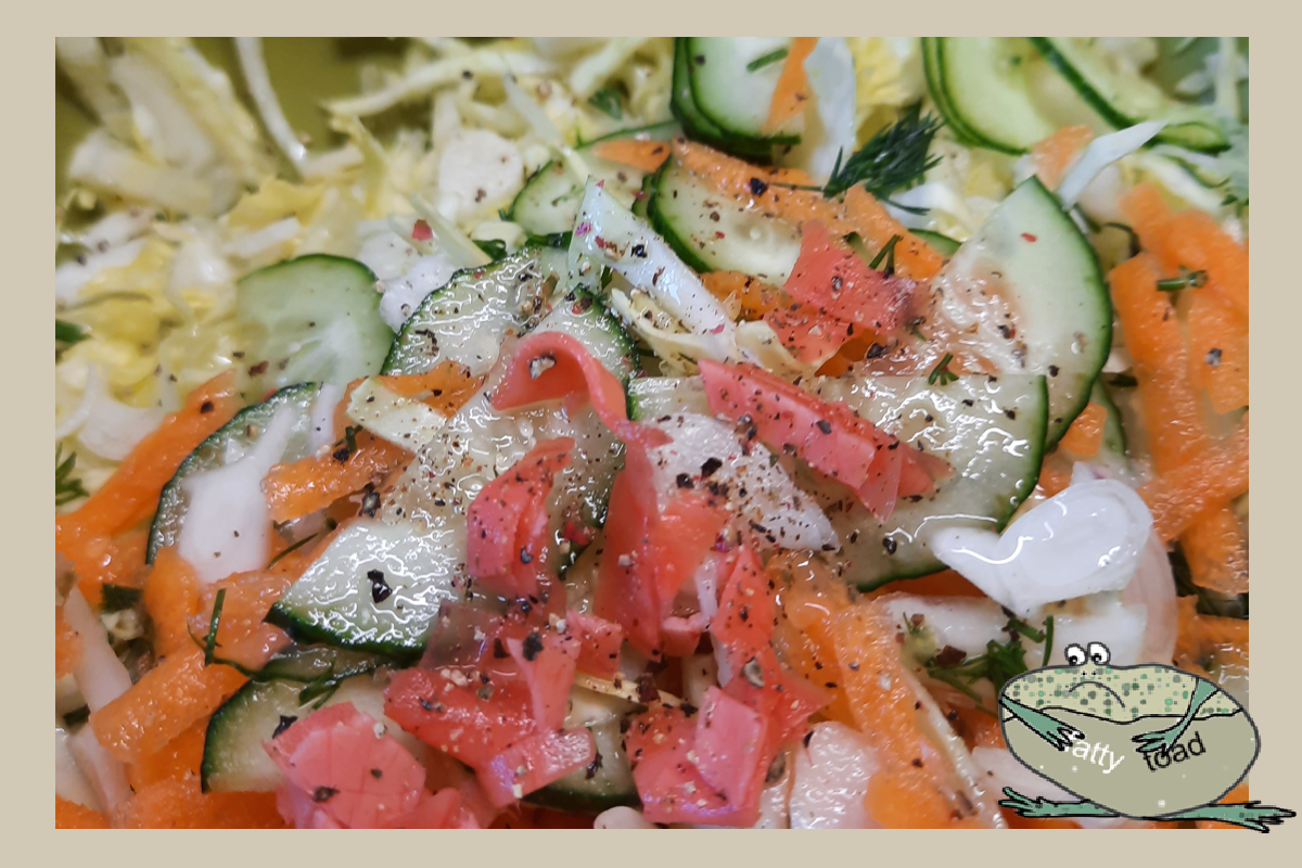 Режу крупно, но тонко.