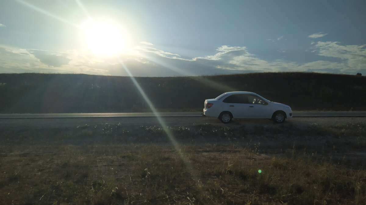 обратная дорога на Челны. где-то в Самарской области. фото автора