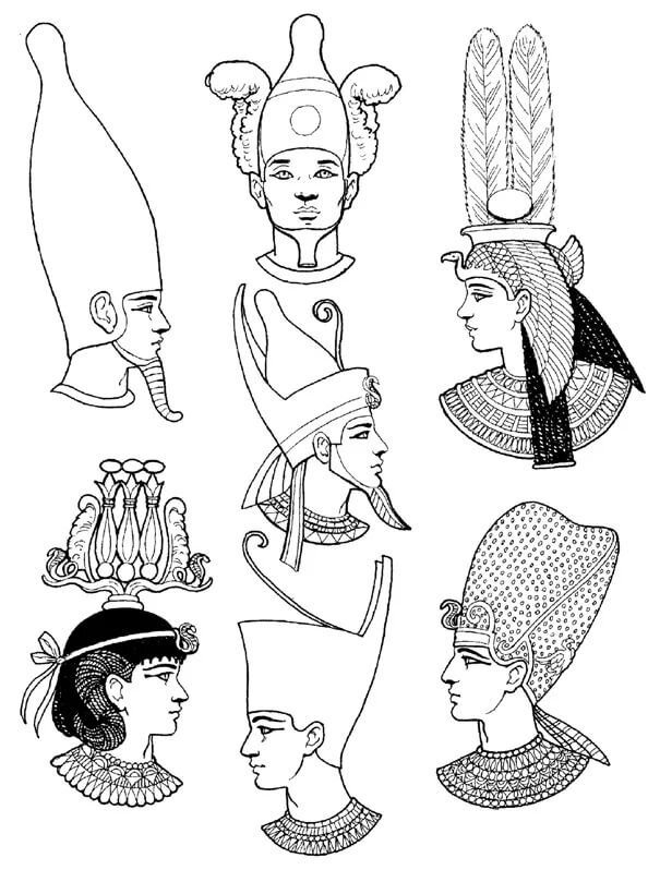 Головные уборы в Древнем Египте.