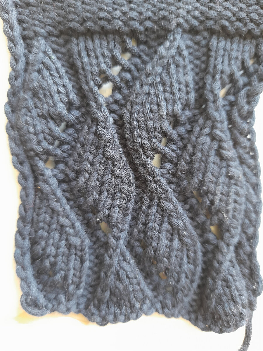 Образец связан спицами номер 3, точный метраж не известен😔