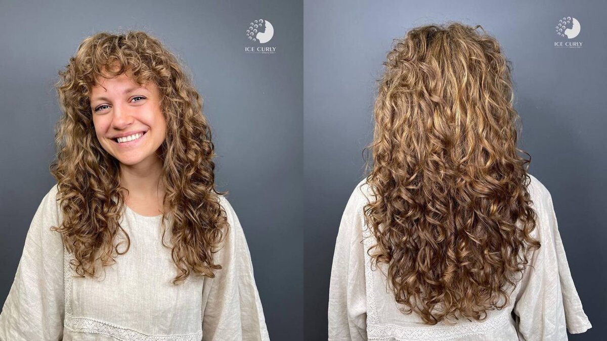 Счастливая улыбка после преображения в ICE CURLY.