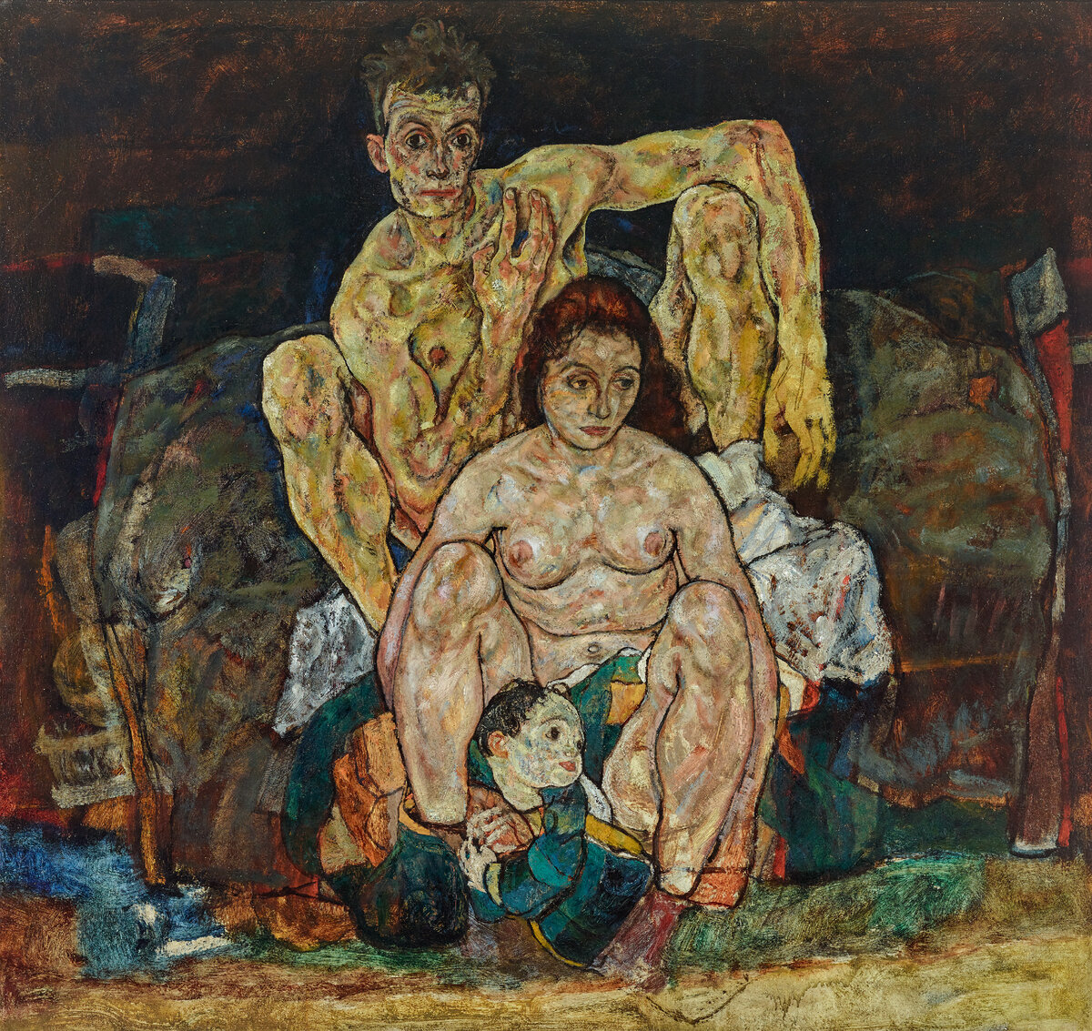 Эгон Шиле - Семья, 1918 г.