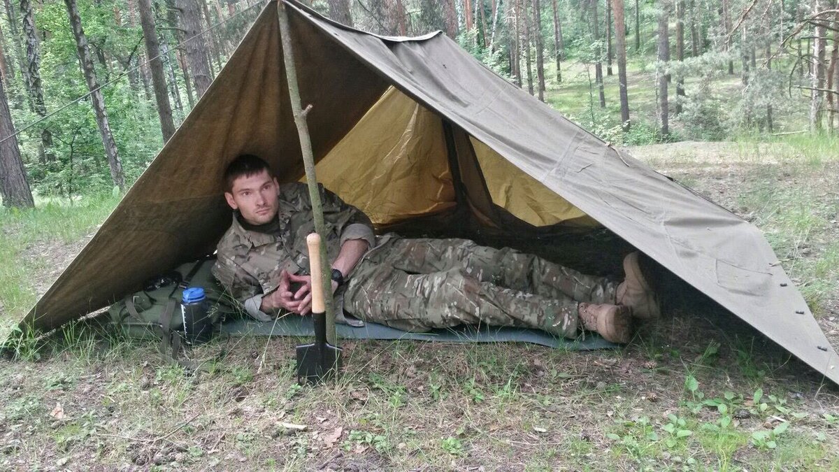 Место под палатку в лесу