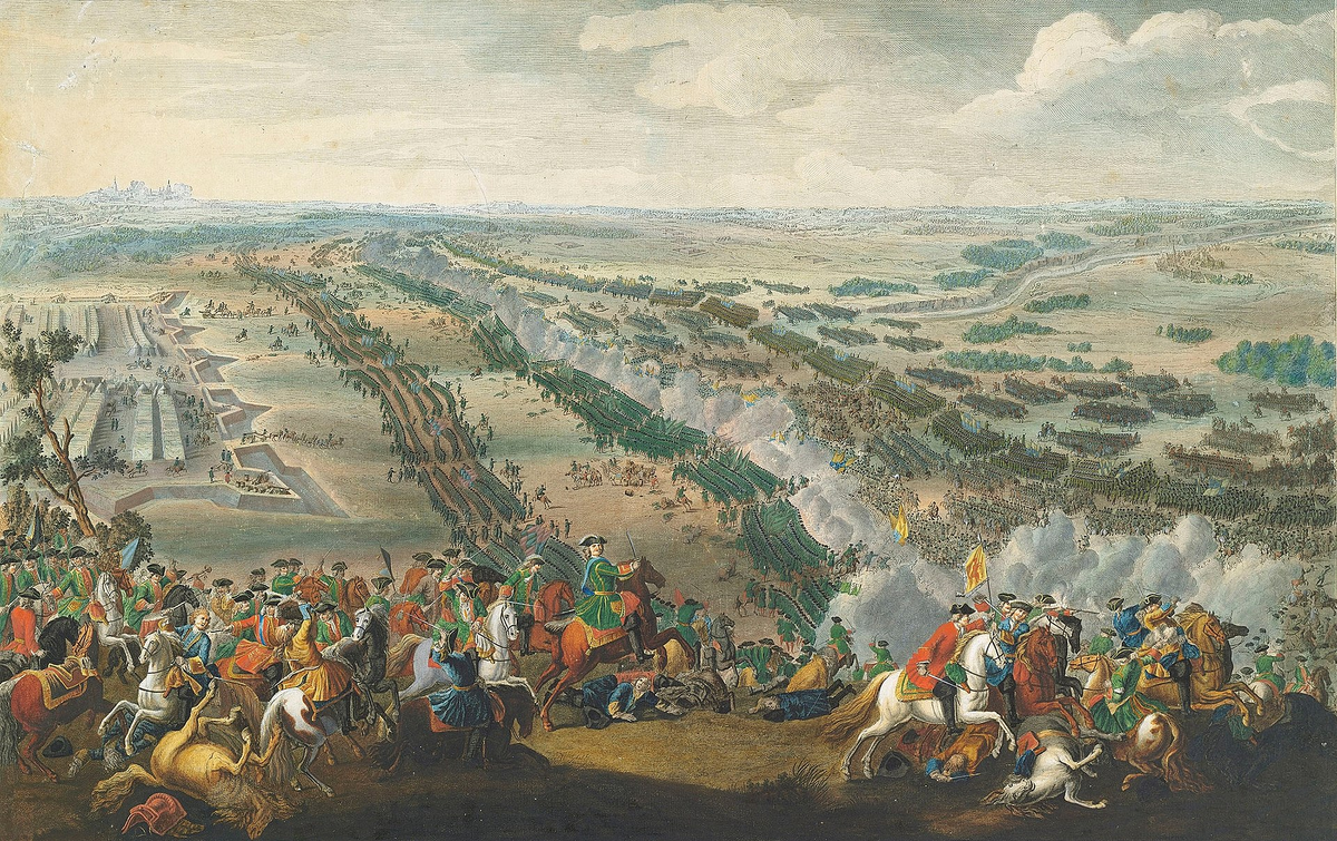 Пьер-Дени Мартин (фр. Pierre-Denis Martin). «Полтавская битва» (1726 год).
