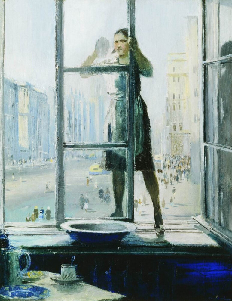 Весеннее окно. Юрий Иванович Пименов, 1948