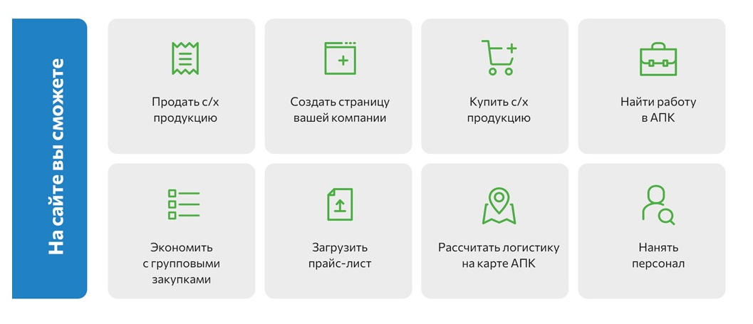 Бесплатные сервисы на сайте Agrisale.ru