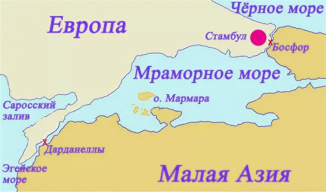 Mramorno more na mapi. Mramorno more je najmanje more na svijetu