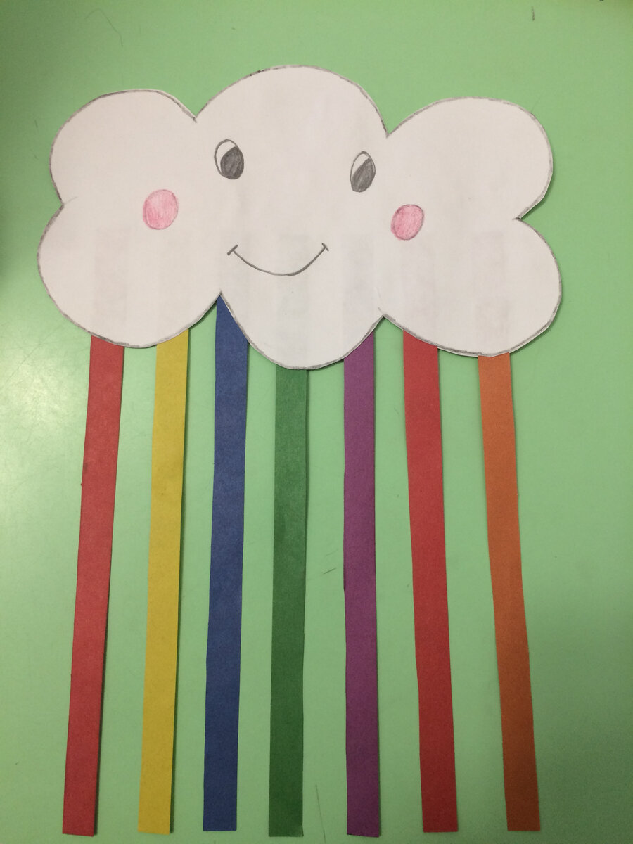 Такое облачко можно делать с маленькими детьми