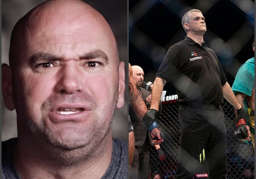 Дана Уайт и рефери Вячеслав Киселев