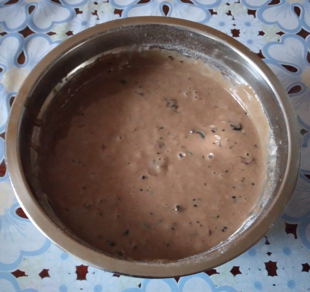 Взбитое тесто. Фото моё.