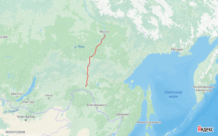 Трасса А-360 на карте