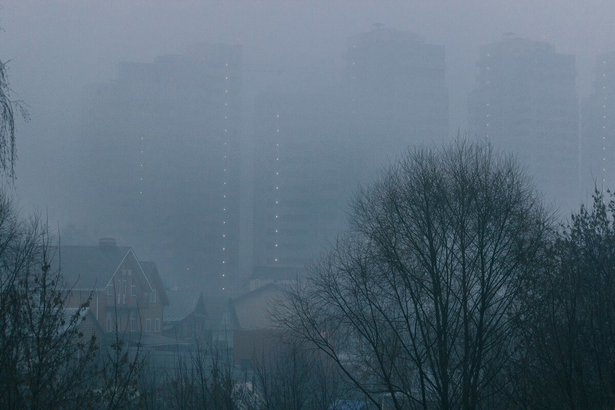 Город в дымке картинки