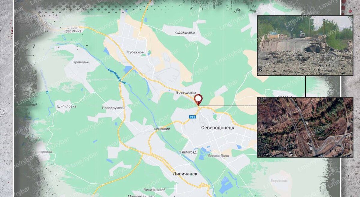 Схема подорванного моста (Иллюстрация из открытых источников).