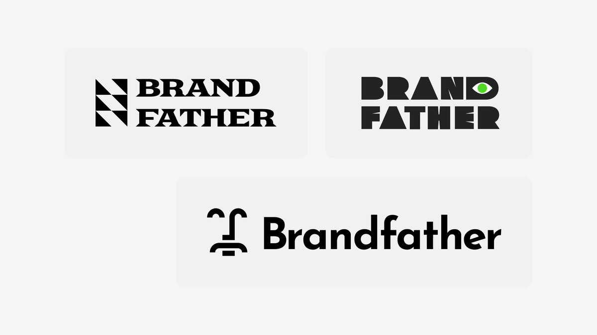 Варианты логотипов для Brandfather