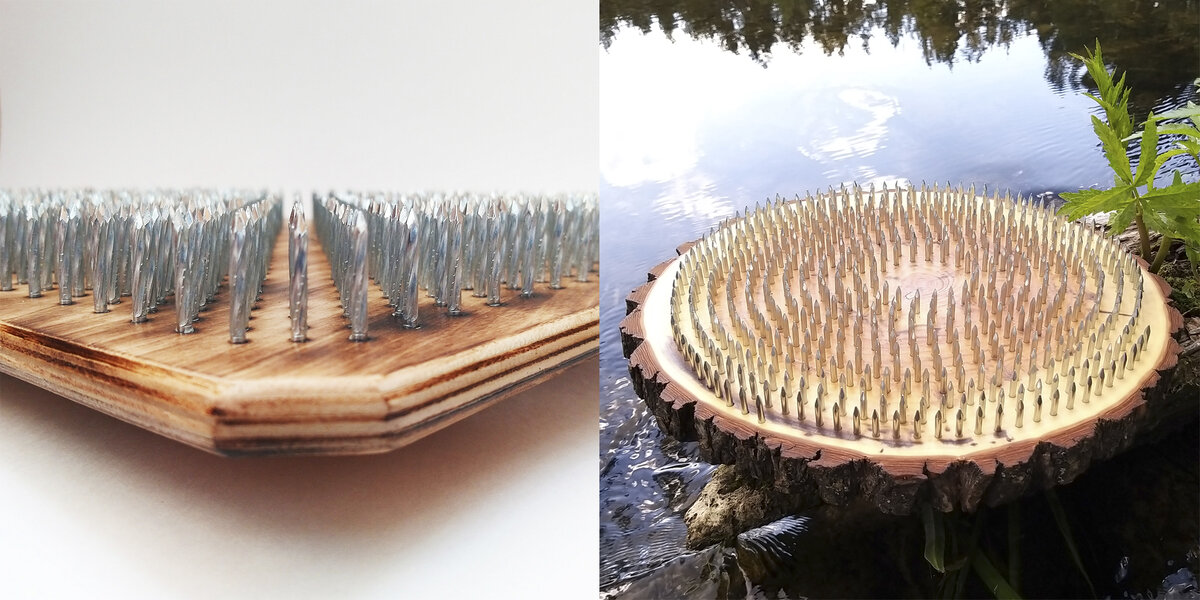 Слева фанера, справа Ива