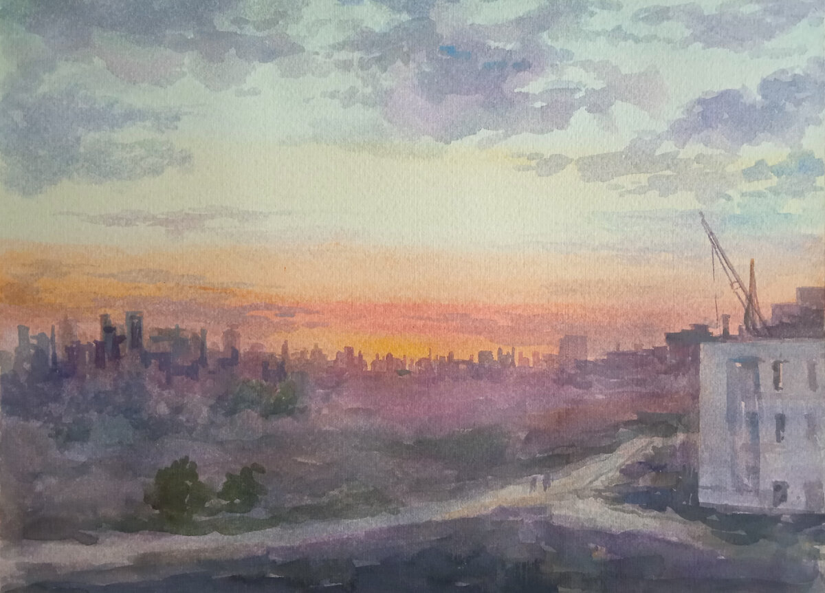 Бумага, акварель. Художник Федор Усачев. Формат 31х23.