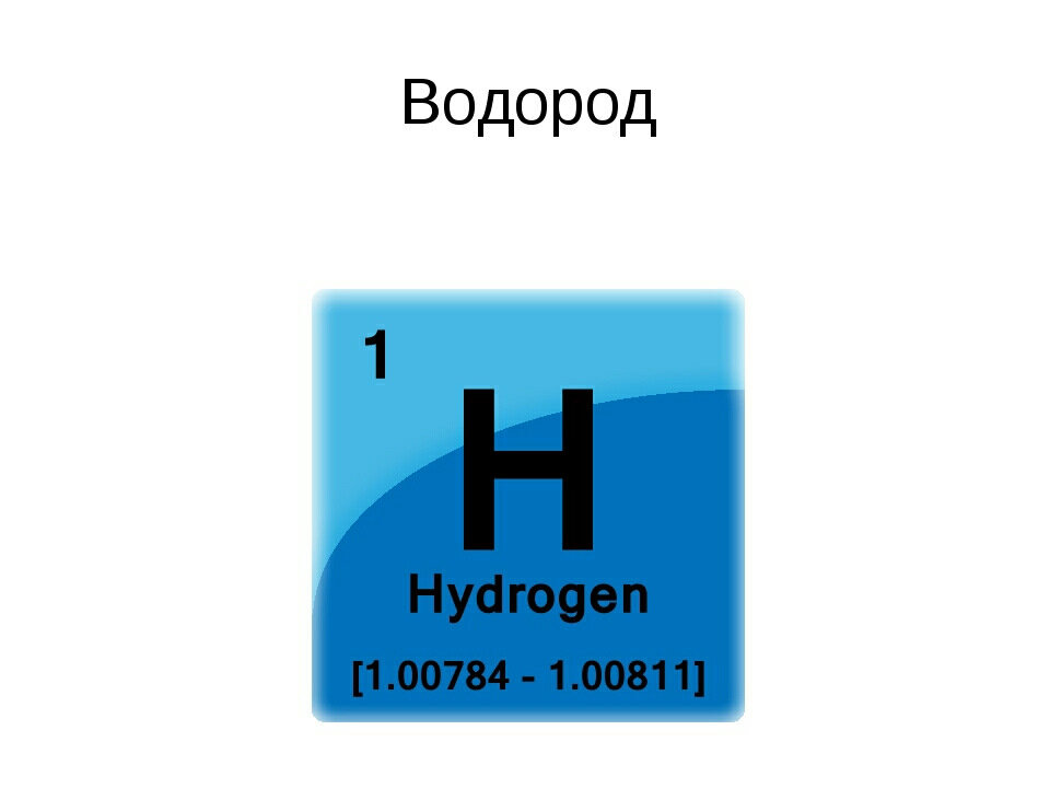 Водород картинки для презентации