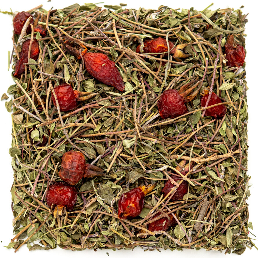 чай teacher, шиповник с чабрецом, 500 г. шиповник с чабрецом. майский чай травы россии. чай с чабрецом и мелиссой. примеры чайных напитков.