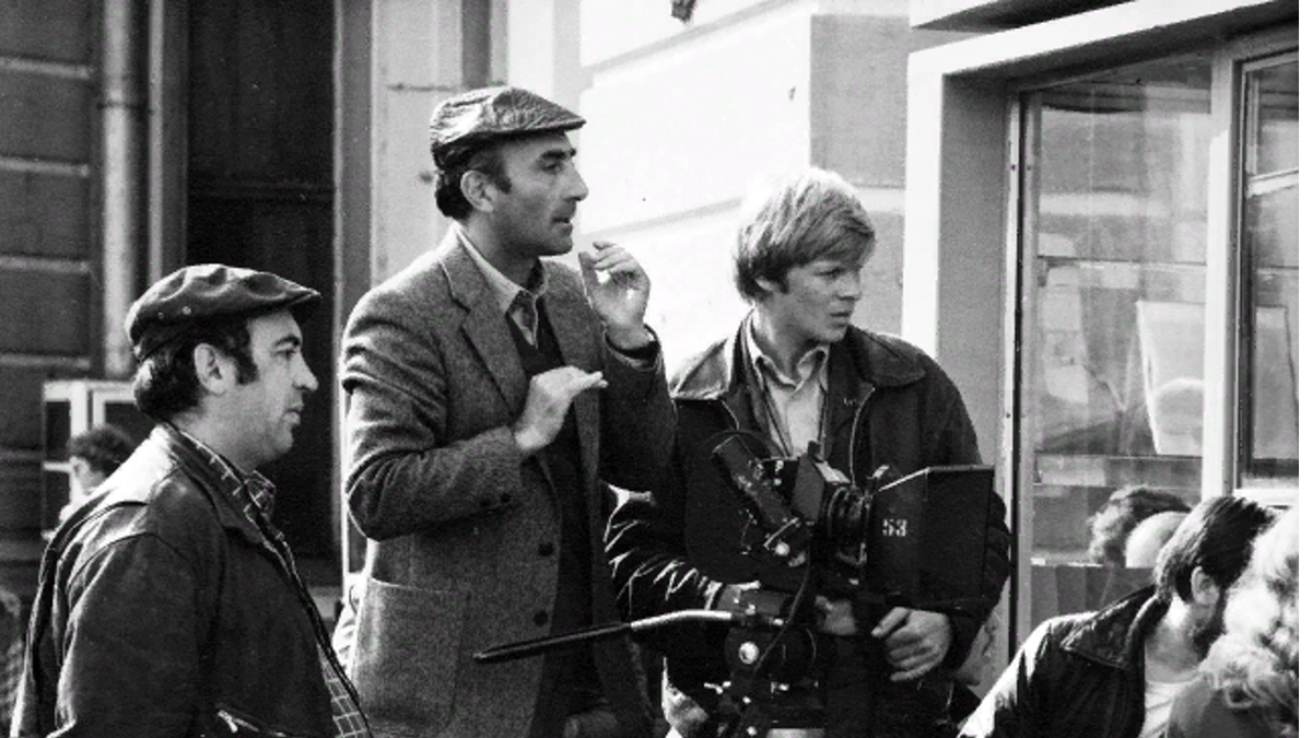 Сергей Микаэлян (в центре). На съемках фильма «Влюблён по собственному желанию»