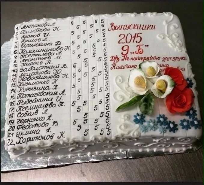 Торт на выпускной 11