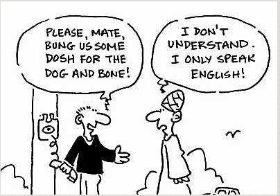 Пожалста, чувак, подбрось немного бабок на телефон! - Я не понимаю. Я говорю только по-английски. 