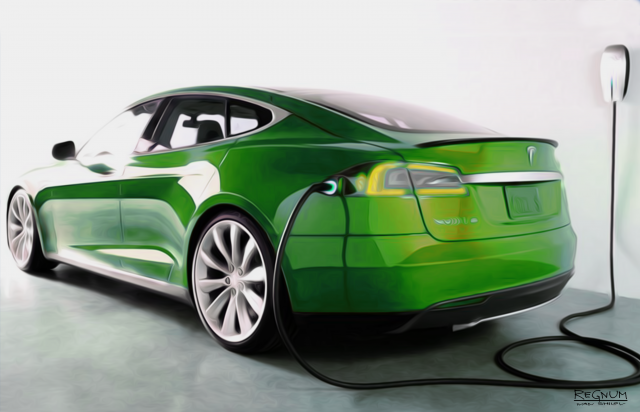    Электромобиль Tesla Иван Шилов © ИА REGNUM