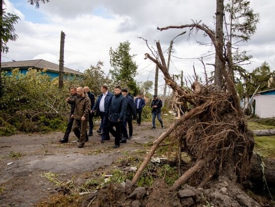    Последствия урагана в Курской области Телеграм-канал Романа Старовойта