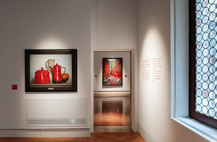 Работы Гелия Коржева  на выставке «Возвращение в Венецию» в рамках Биеннале 2019 года. Фото: ANPAL