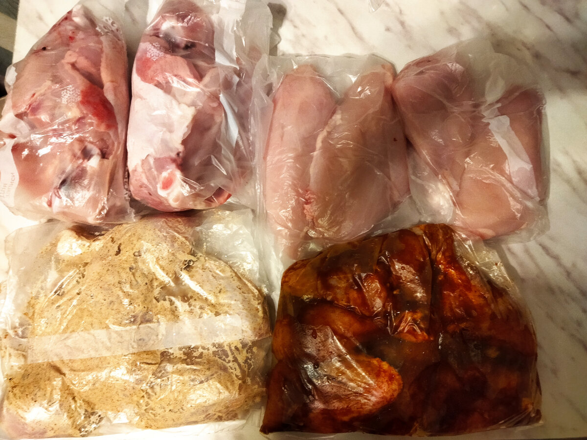 Заготовки из двух куриц