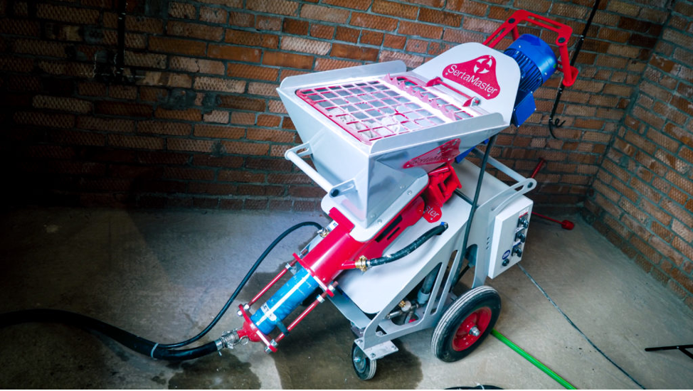 Штукатурная станция Serta Master XL в рабочих условиях