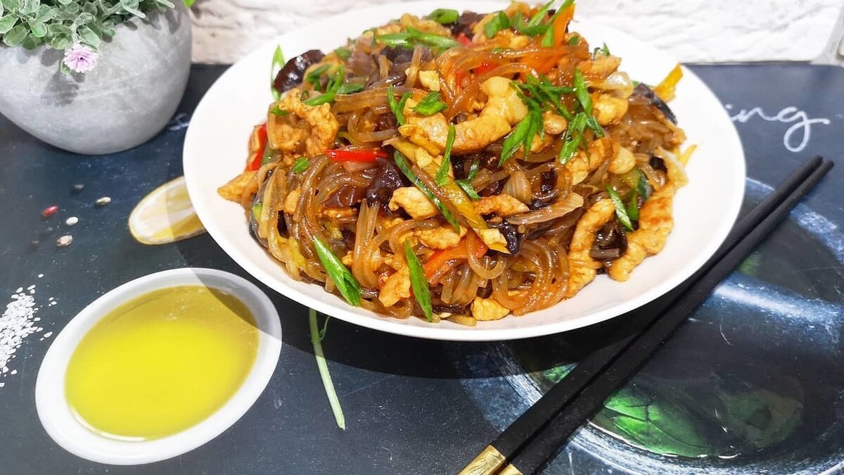 Крахмальная лапша по-китайски