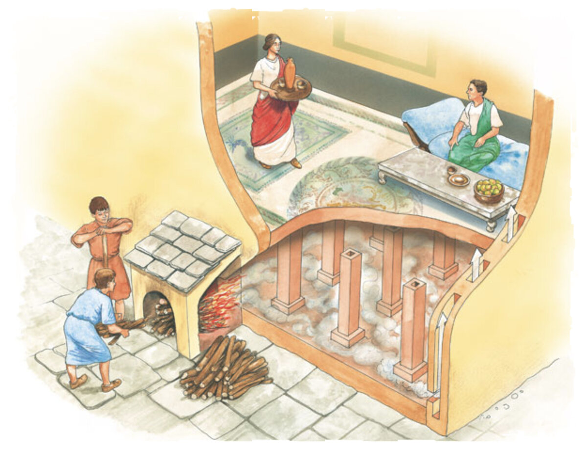 Гипокауст в древнем Риме