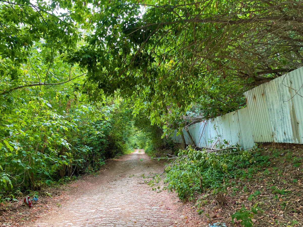 здесь уже дорога мощеная