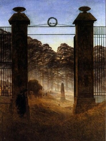 "Вход на кладбище" 1825 год. Не окончена.