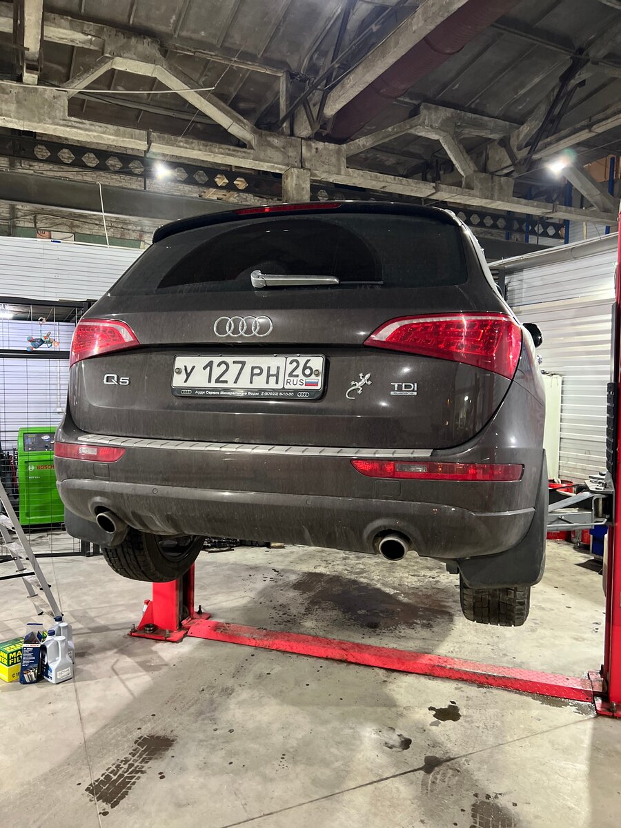 Замена масла в АКПП Audi Q5 на пробеге км. ZF8HP55