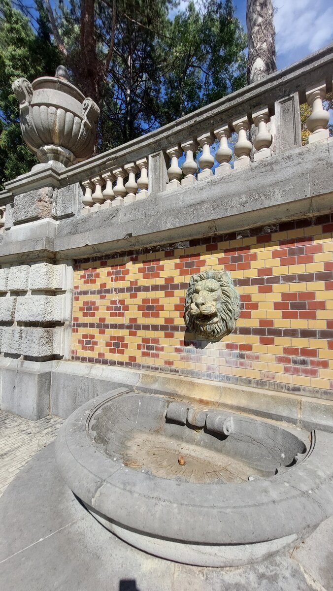 Фонтан со львом