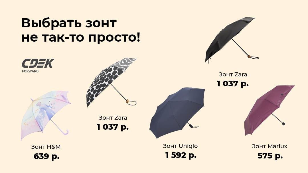 Все легко уладить с помощью зонта