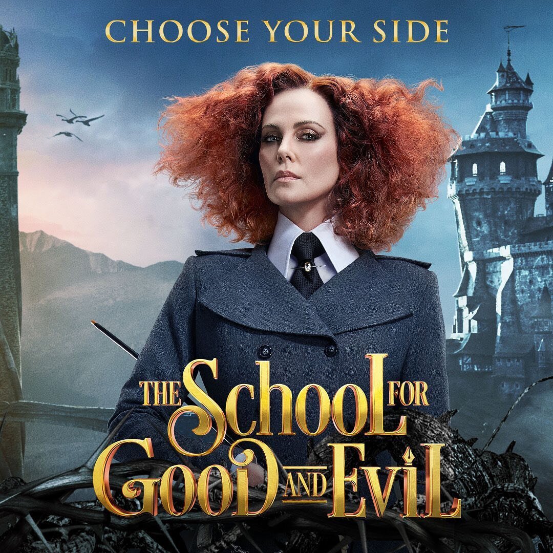     Афиша фильма «Школа добра и зла». Фото: @theschoolforgoodandevilmovie