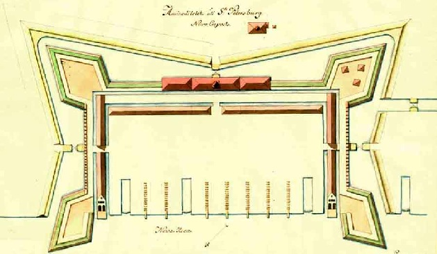 План Адмиралтейской крепости